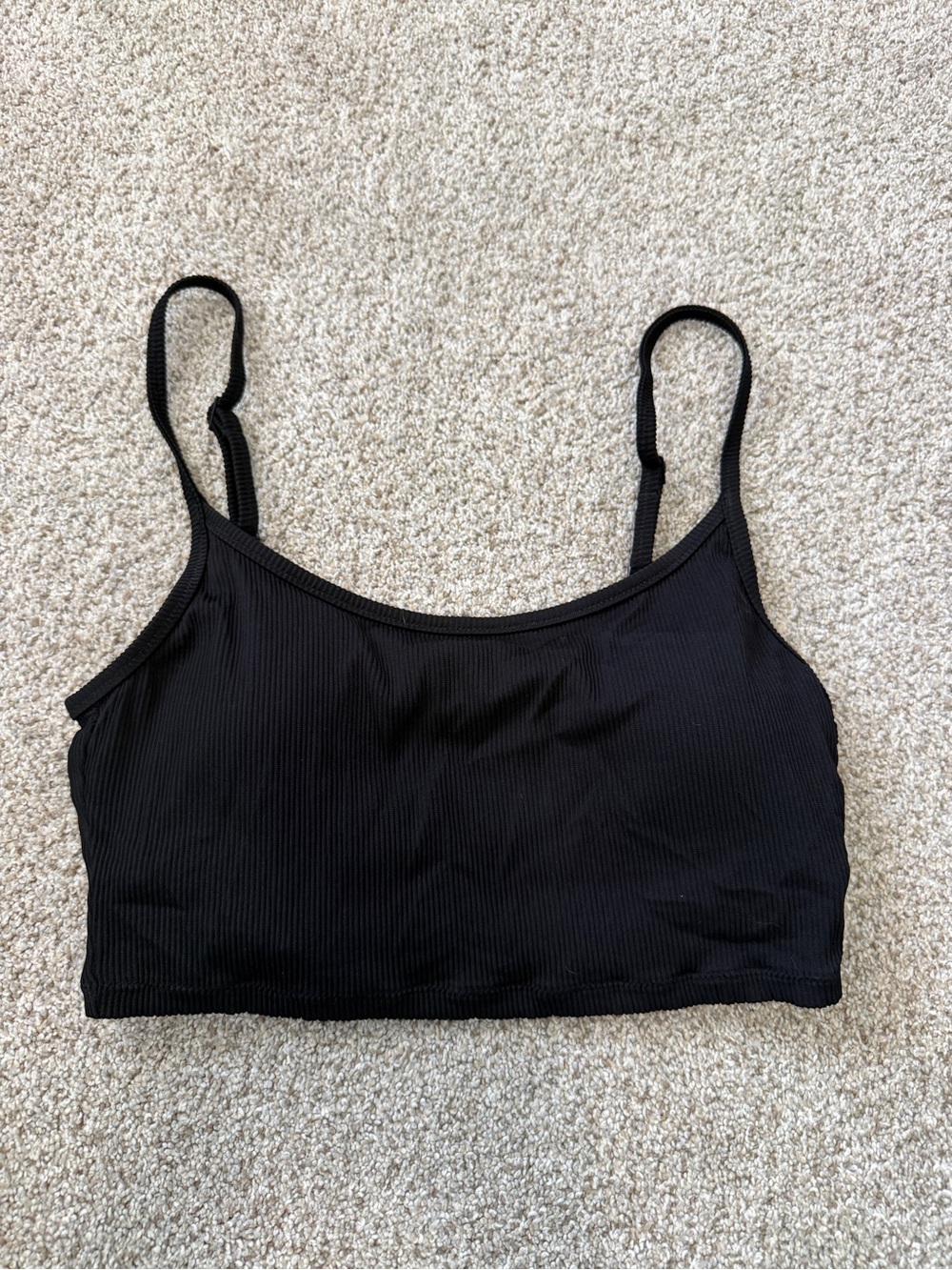 Aerie Scoop Ribbed Longline Bikini Top
